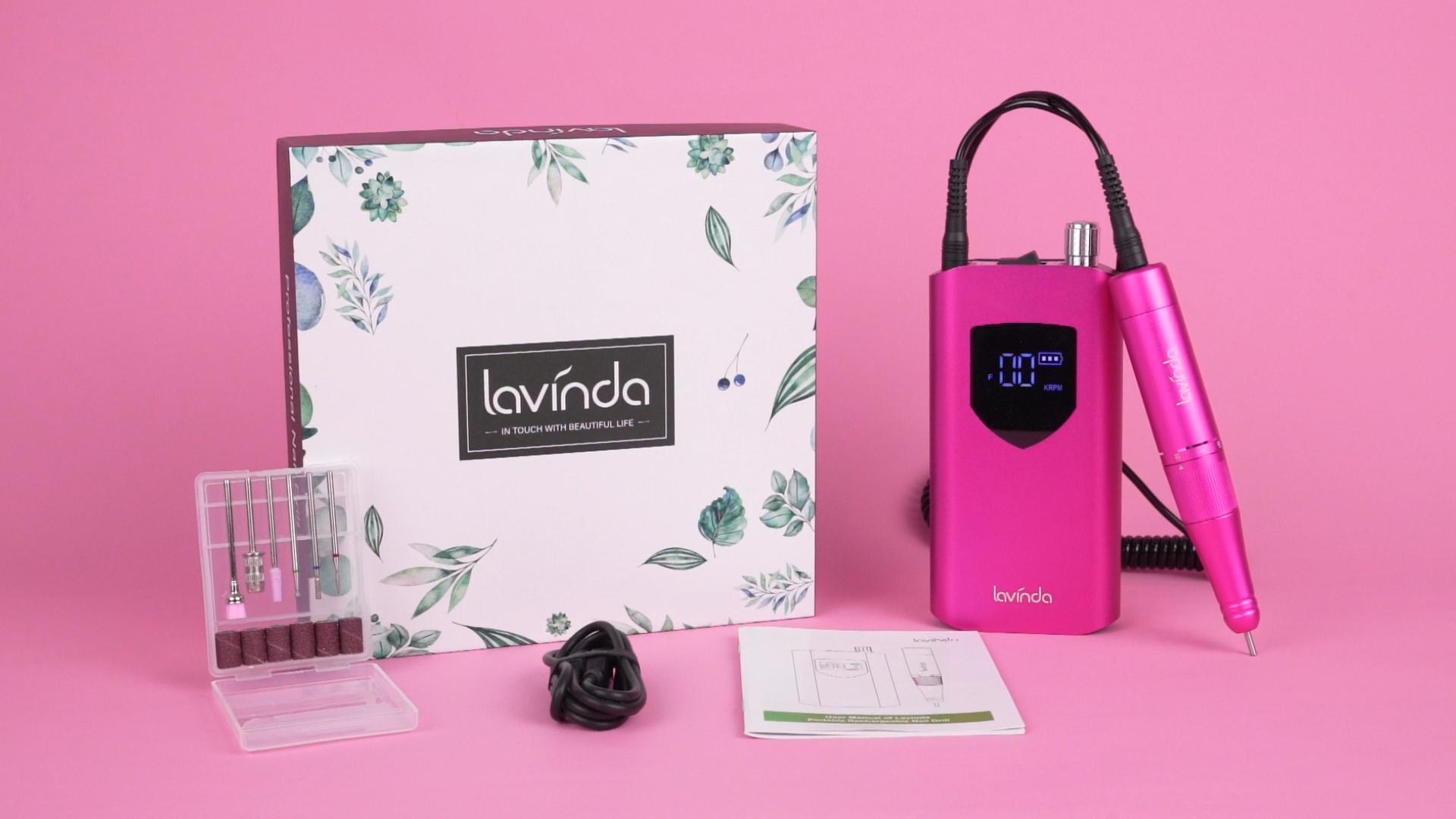 Amazon.com: Lavinda Professional Nail Drill 35000 RPM, Cordless