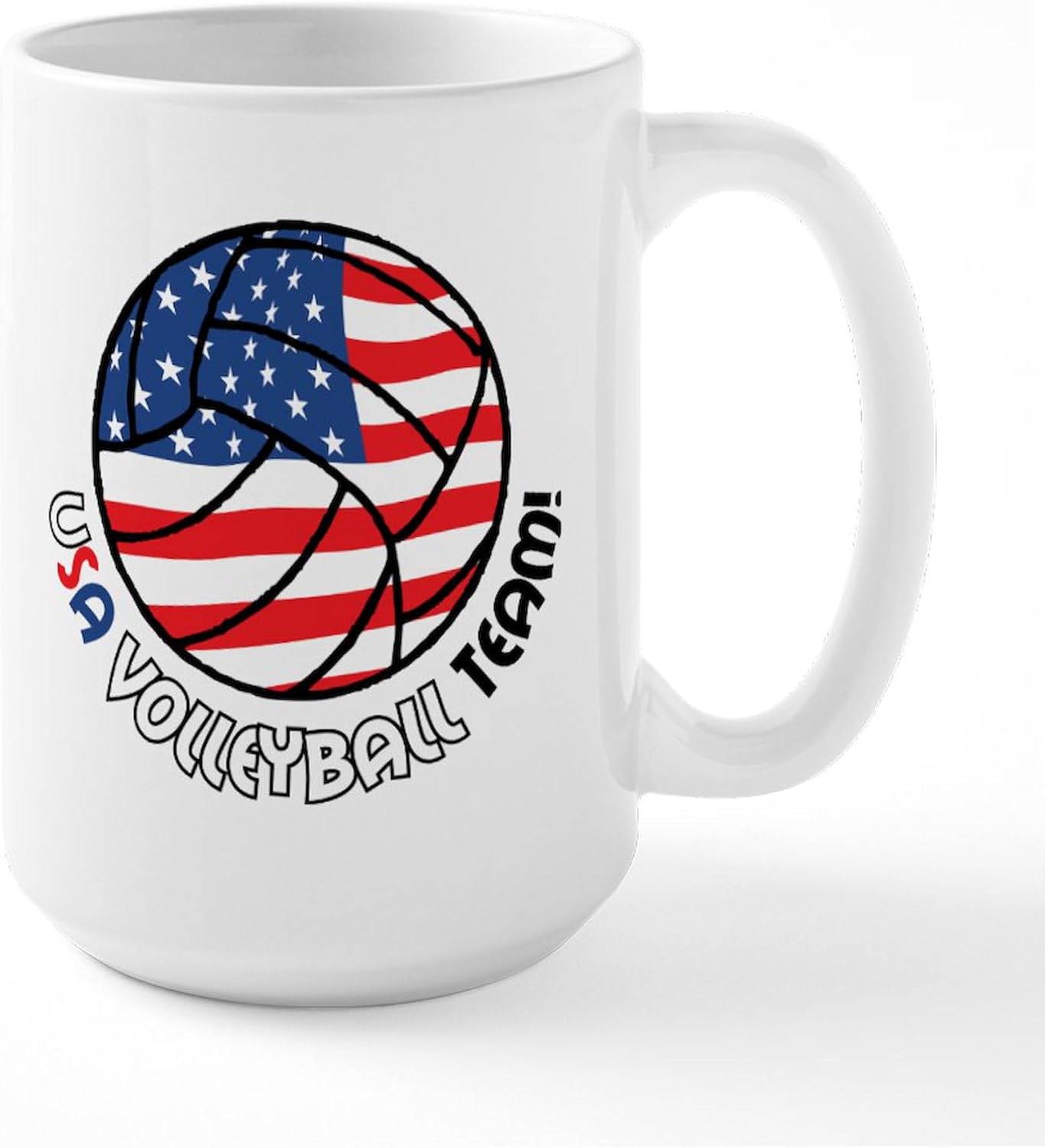 CafePress Volleyball Dad Large Mug 15 oz (444 ml) Ceramic Coffee Mug