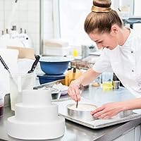 Vista 7 de Angoily Muñecos redondos de espuma de 3 niveles, 3 tamaños, pastel de boda falso, espuma para decoración y exhibición de bodas