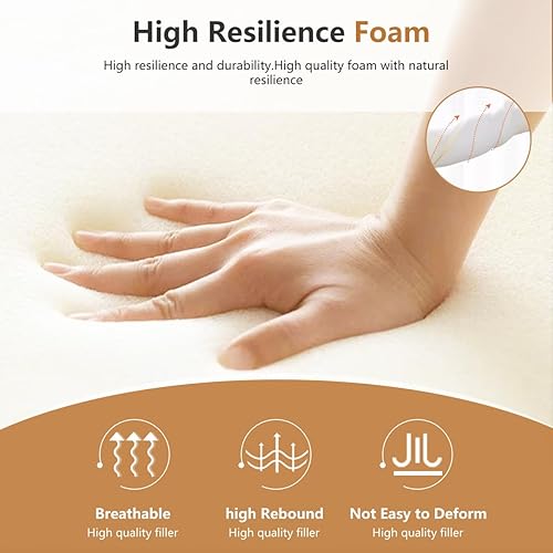 Miniatura 5 de WUIOYNF Almohada de cuña de cama para cabecero, almohada de cuña de colchón para cama individualXL, relleno de espacio de cama, cierra el espacio