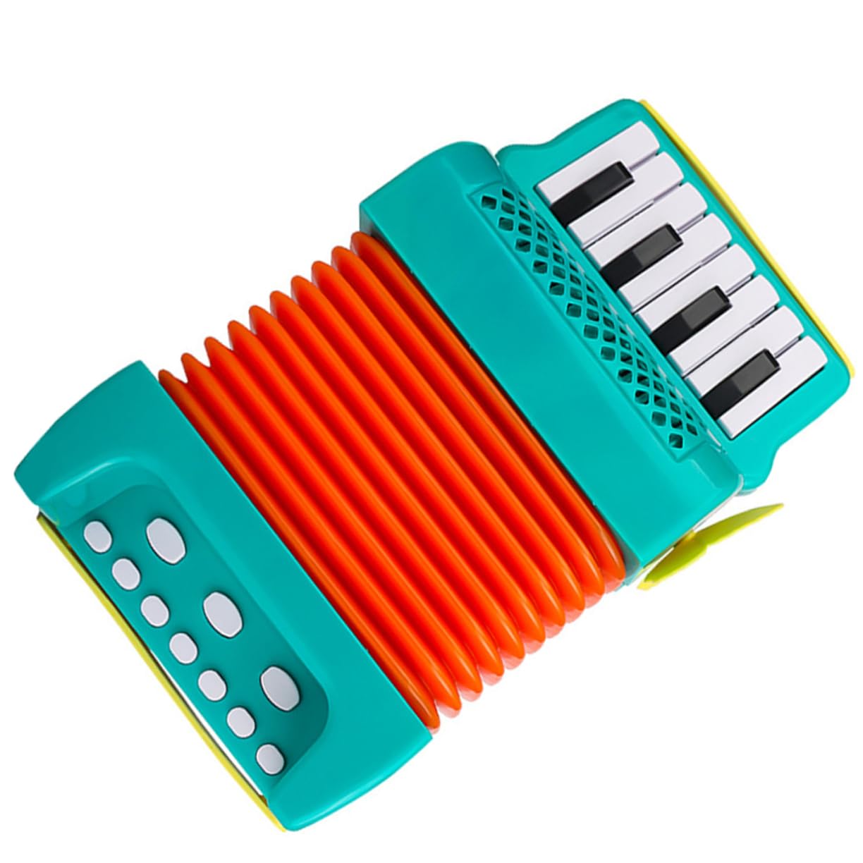 ibasenice Kinder Akkordeon Handgriff Musikinstrument Mit Cartoon Motiv Grünes Vorschulspielzeug Zur Frühkindlichen Und Handmuskeltraining