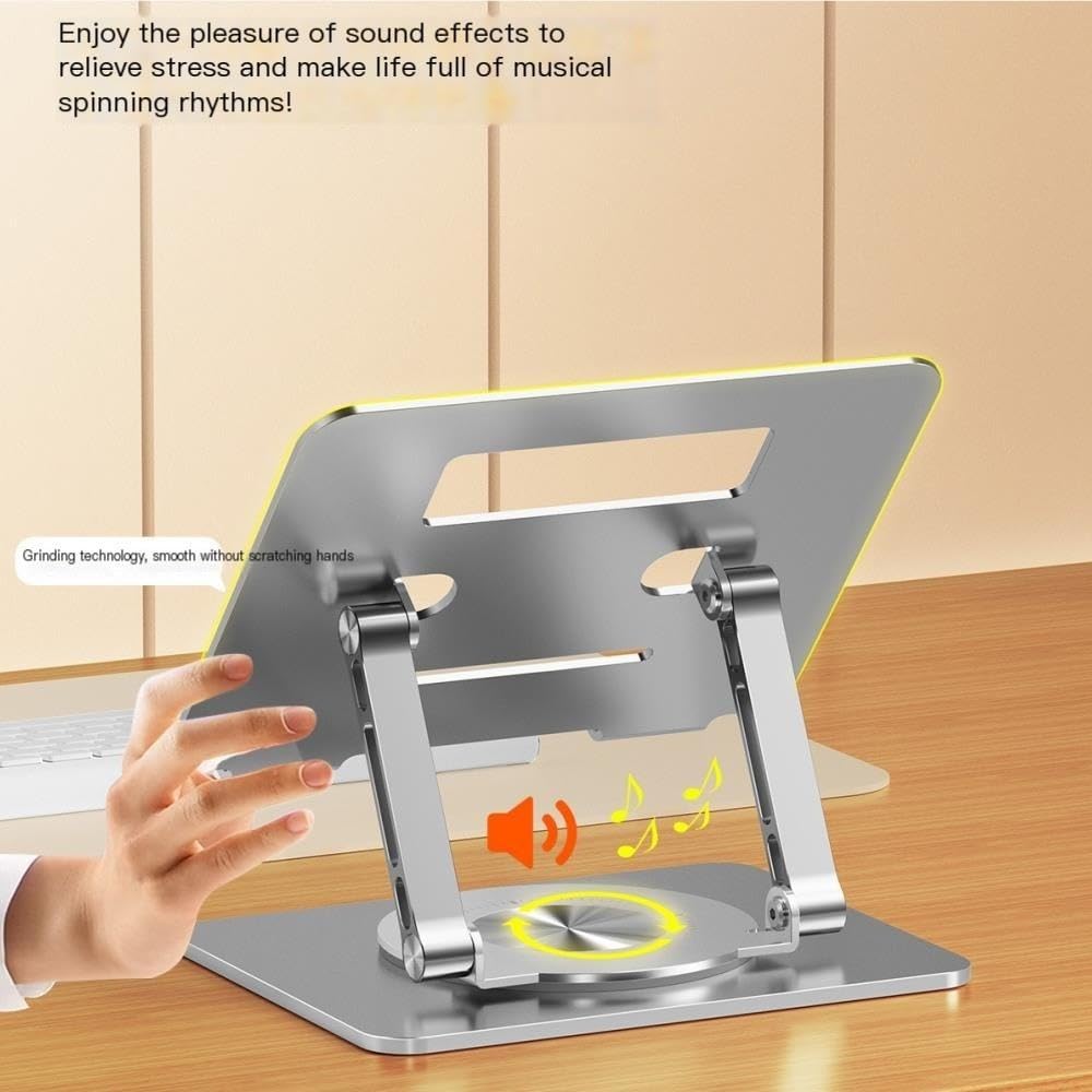 Supporto for laptop pieghevole in alluminio girevole a 360 gradi for tablet