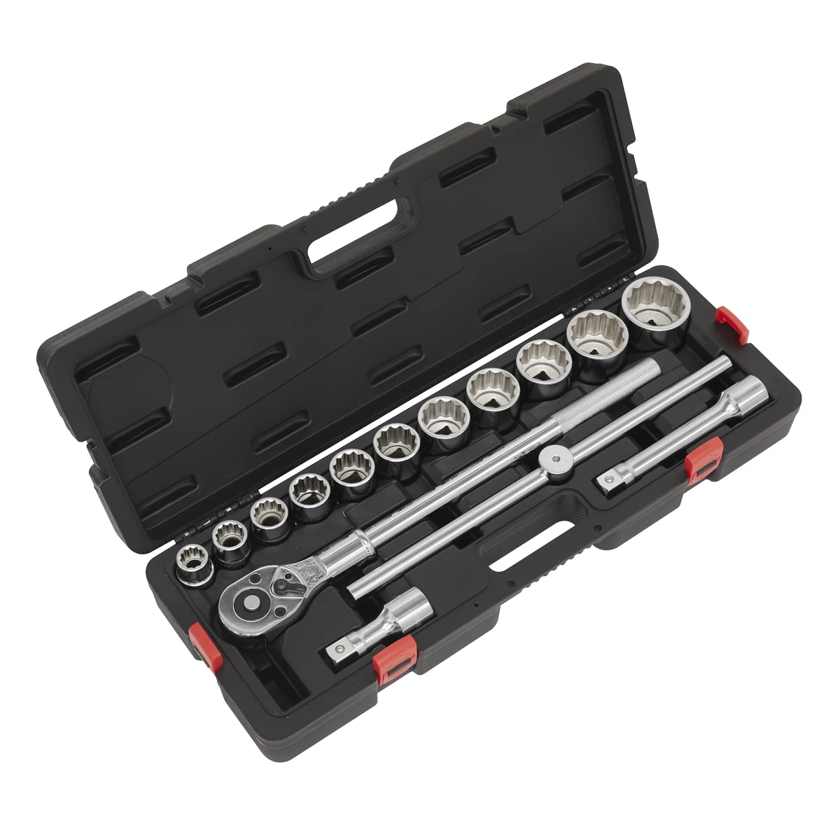 Sealey Socket Set 3/4""Sq Drive 12-point WallDrive 15pc Metric AK2583