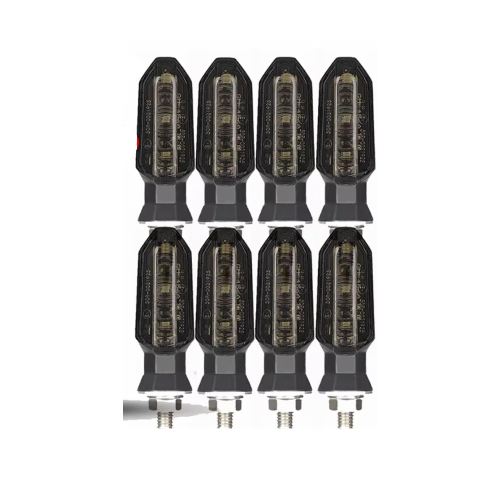Per CB650R Per CBR650R Per CB500X Per CB1000R Per CB125R Per CBR500R Per CB1000F Per Integra 750 Indicatori Di Direzione Per Motociclette Da 8 Mm Indicatori Moto(Black,8)