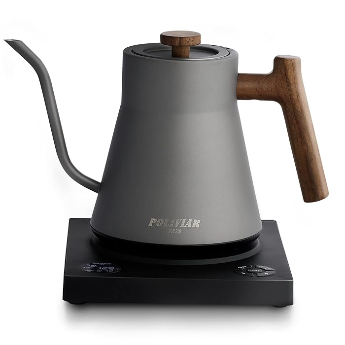 Buy POLIVIAR Electric Gooseneck Kettle, 1200W Electric Tea Kettle w