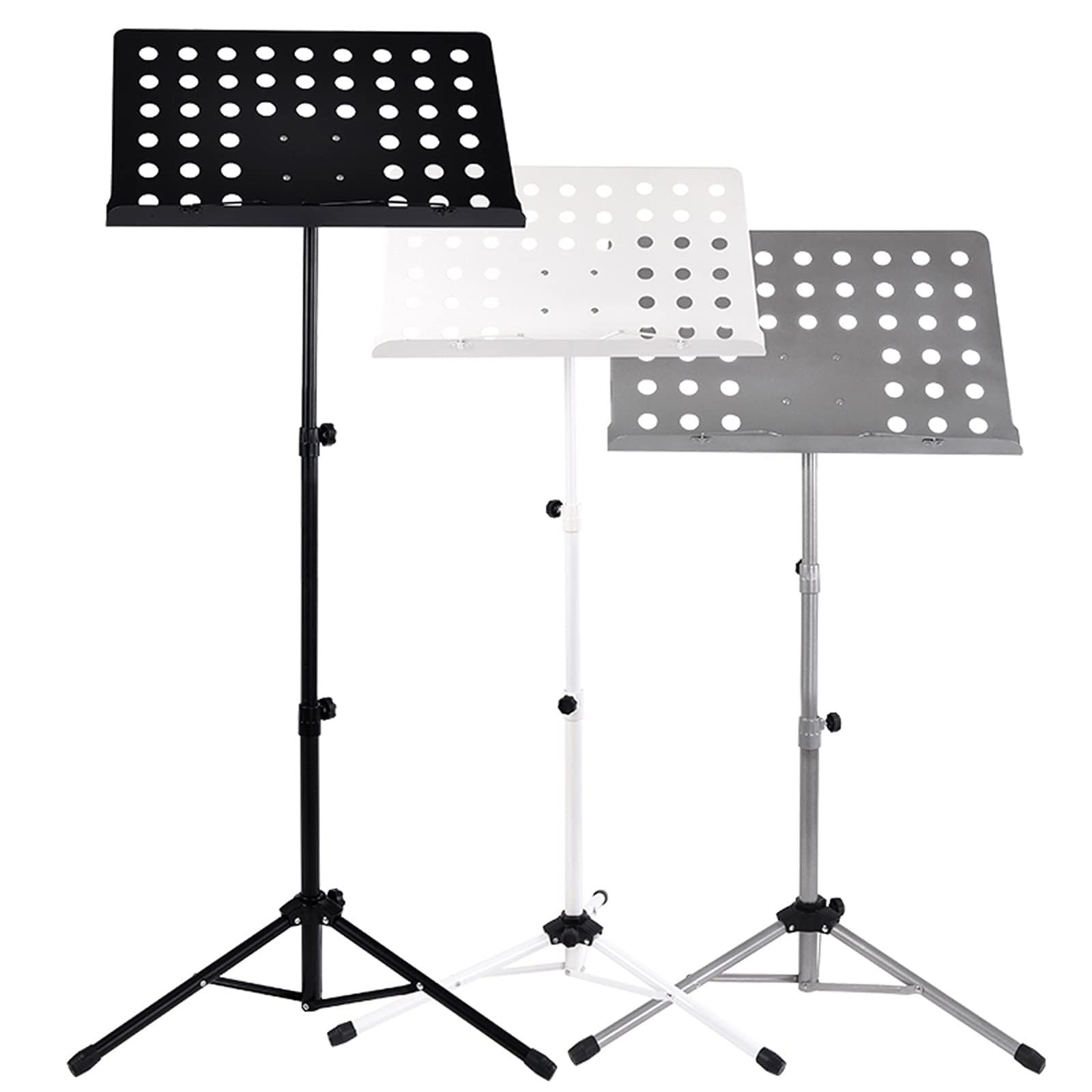 Atril Plegable 2 En 1 De Doble Uso para Partituras, Soporte para Partituras, con Bolsa De Transporte Impermeable, para Violín Y Director De Orquesta,Black