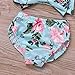 Cute Baby Girls 2Pcs Bikini Bathing Swimsuit Halter Tube Top+Floral Bottom Summer Sunsuit (Floral, 6-12Months)