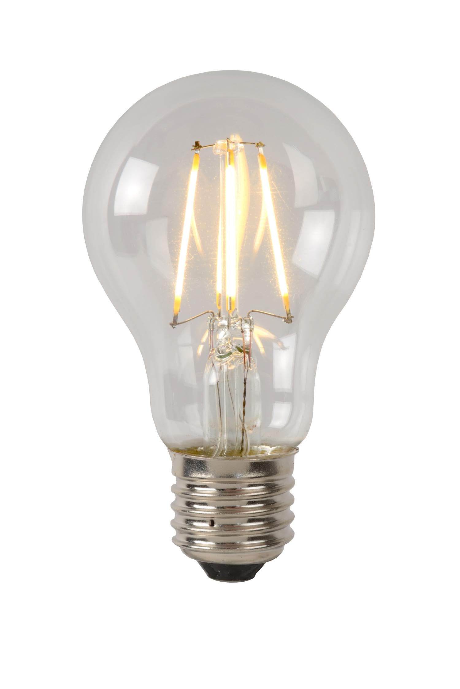 LUCIDE A60 Class A - Ampoule filament - Ø 6 cm - LED - E27-​1x7W 2700K - Transparent