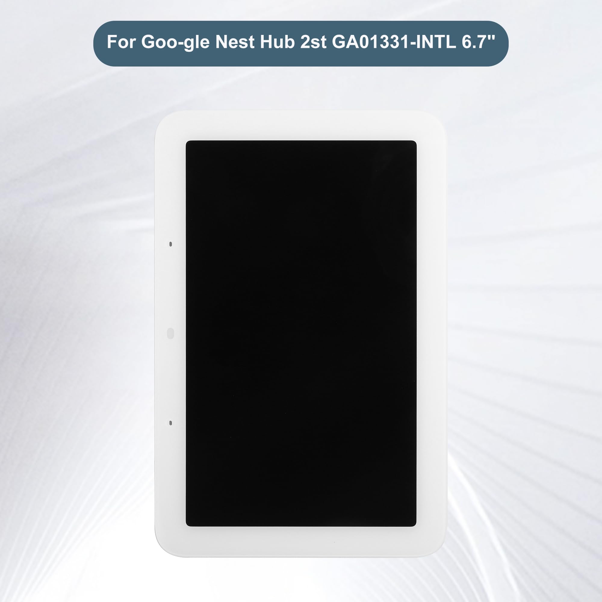 Nueva pantalla de repuesto compatible con Google Home Nest Hub 2nd 7.0" LCD pantalla táctil montaje con herramientas (blanco)