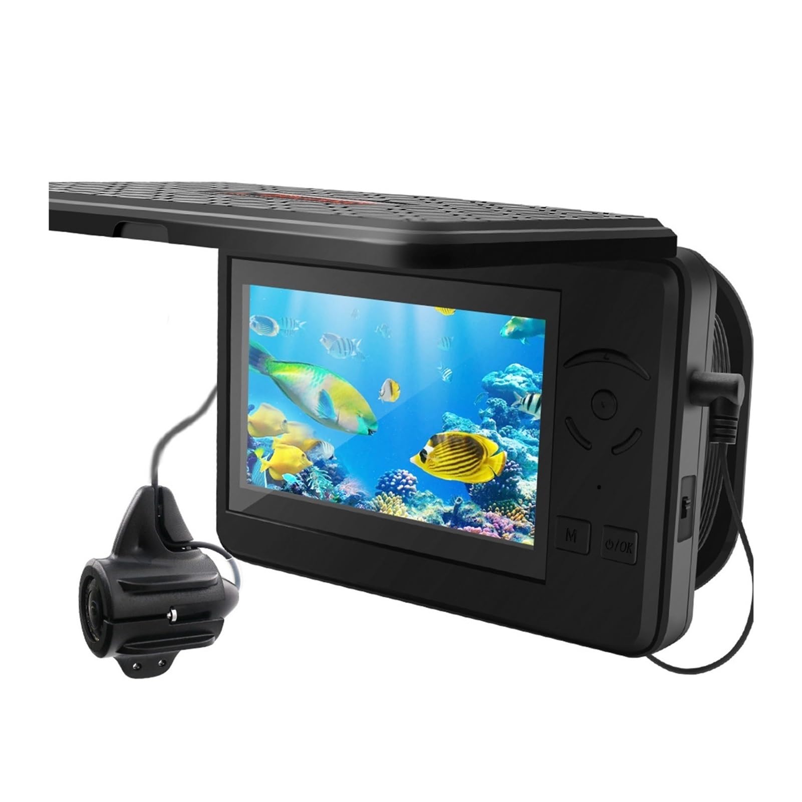 Buscador de Peces, Cámara de Pesca submarina portátil, Impermeable, con videocámara DVR y Pantalla LCD 4,3 Pulgadas for en Barco Lagos Helados(No DVR)
