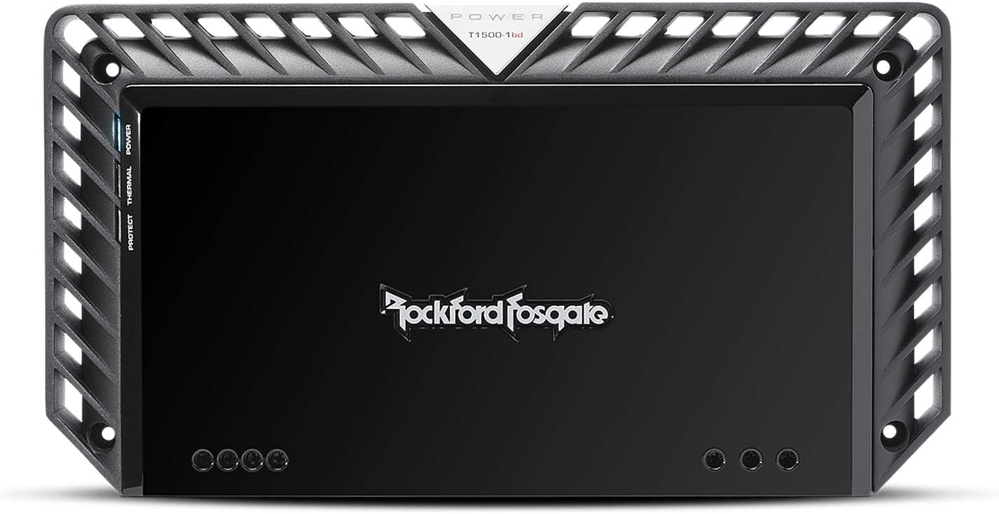 Rockford Fosgate Power T1500-1bdCP 1,500-Watt Class-BD with Constant Power Mono Amplifier