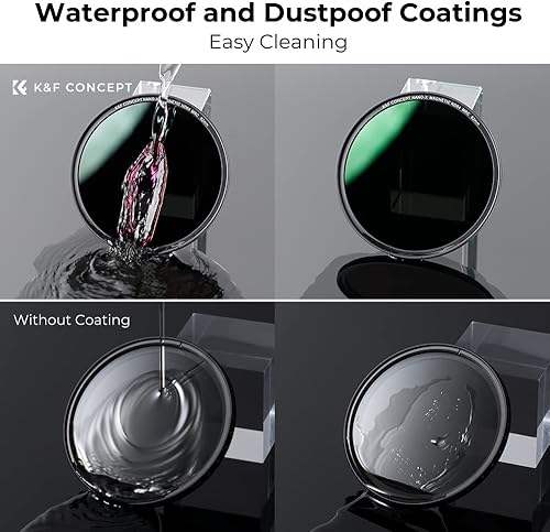 Miniatura 8 de Kit de filtros de lente de anillo magnético CPL+GND8+ND8+ND64+ND1000+Kit de filtros de lente de anillo básico (6 piezas) con 28 revestimientos