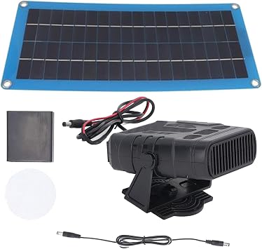 Latest EvolutionSolar Panel Heater Greenhouse Heater Kit Solar Panel Solar Fan 30W Energy-Saving Operating Temperature -10 C to 70 C Waterproof Panel Heater Barn Heater Ice-Melting Heater Portable