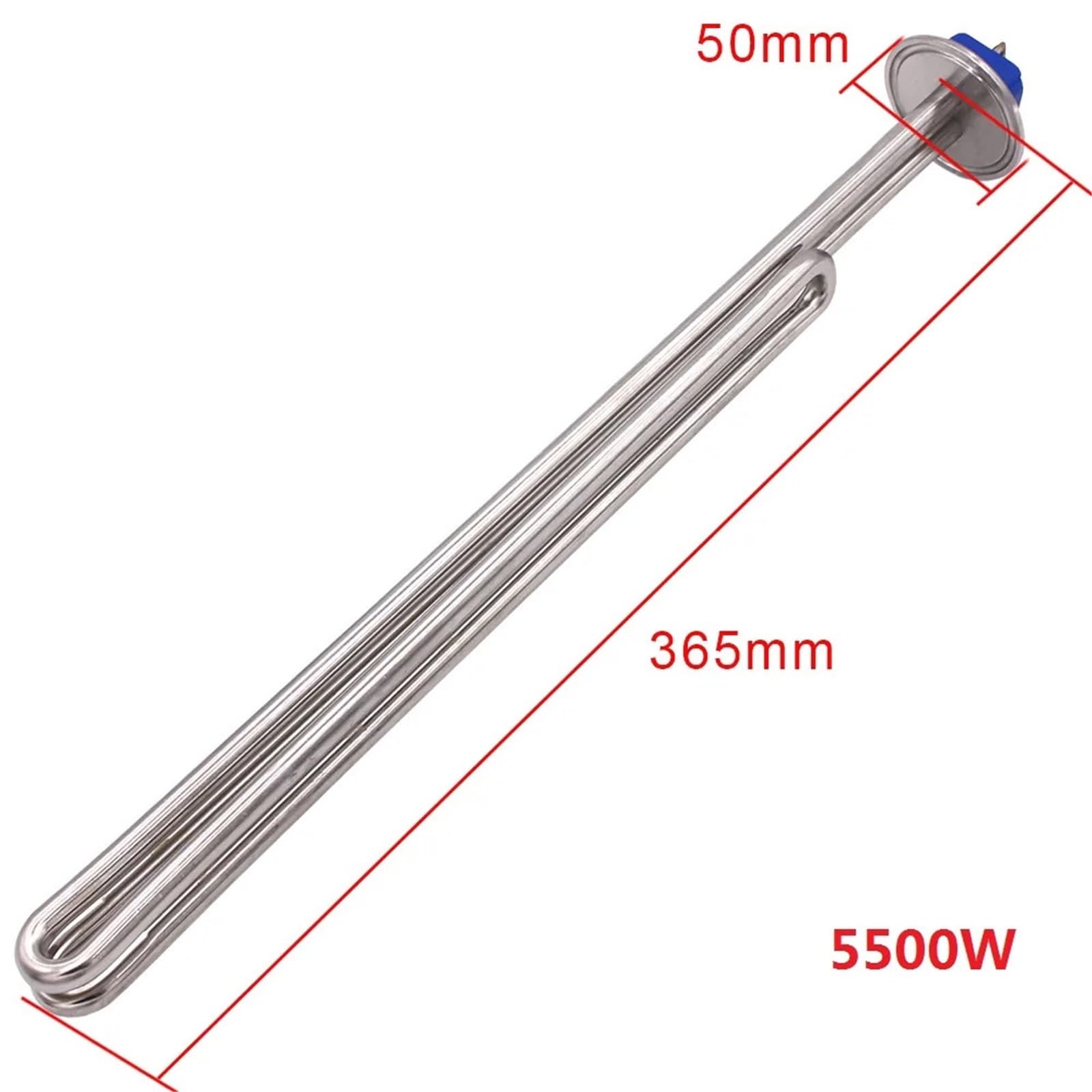 1,5 Tri-Clamp-Heizelement Tauchwarmwasserbereiter 240 V 2,5–5, kW SUS304 Stück(With clamp,240V_4500W 300MM)