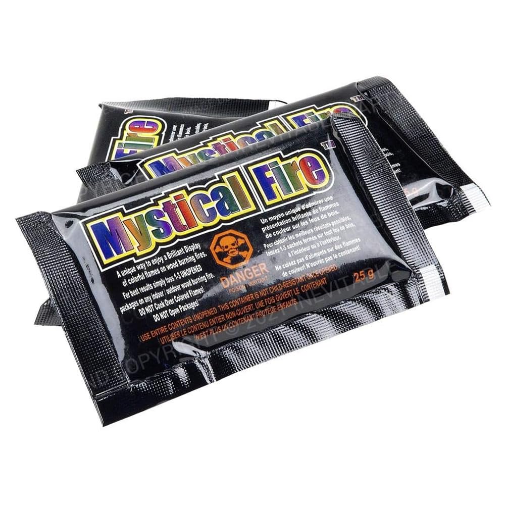 Inevitable Party Mixed Mystical Fire - Special Effects Flame Colourant For Indoor And Outdoor Wood-Burning Fires (6)