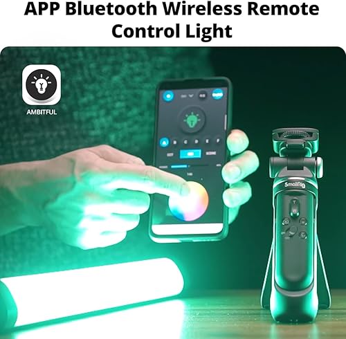 Miniatura 4 de AMBITFUL Tubo de luz RGB a todo color A2, CRI 95 TLCI 97 color preciso, 2500k-8500K ajustable, modo RGB CCT HSI, efecto de luz de 29 Fx, soporte de