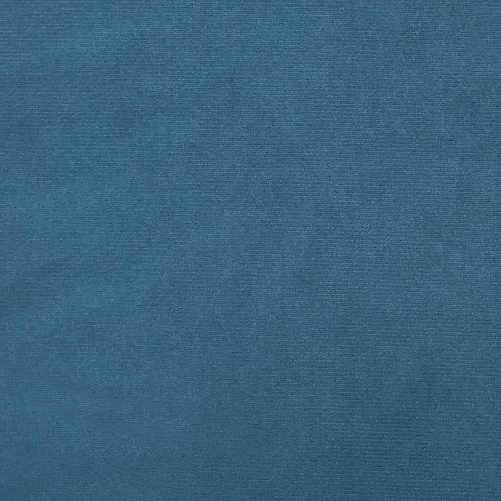Set di 3 divani in velluto blu con cuscino, robusto set da soggiorno per accoglienza, taglio modulare per la tua casa