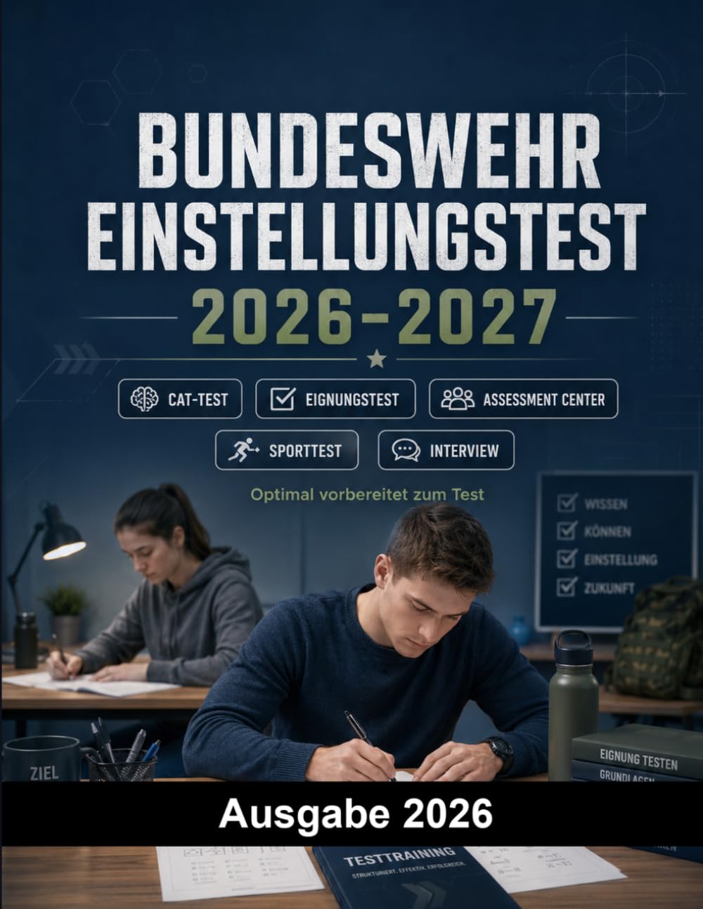 Bundeswehr Einstellungstest: Der große Testtrainer für das Bundeswehr Auswahlverfahren: CAT-Test, Eignungstest, Assessment Center, Sporttest, Interview und über 1.000 Aufgaben mit Lösungen