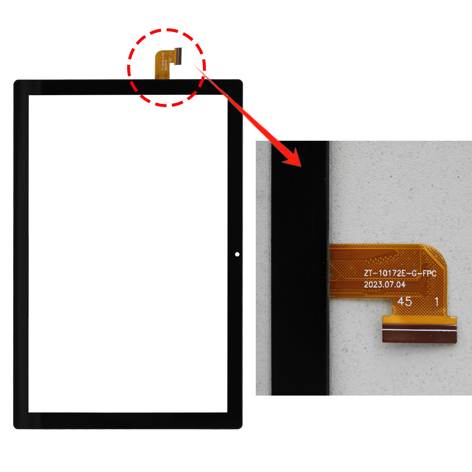 SOINEED for Maxwest Astro 10R Touch Screen without LCD 10.1 inch Digitizer Glass