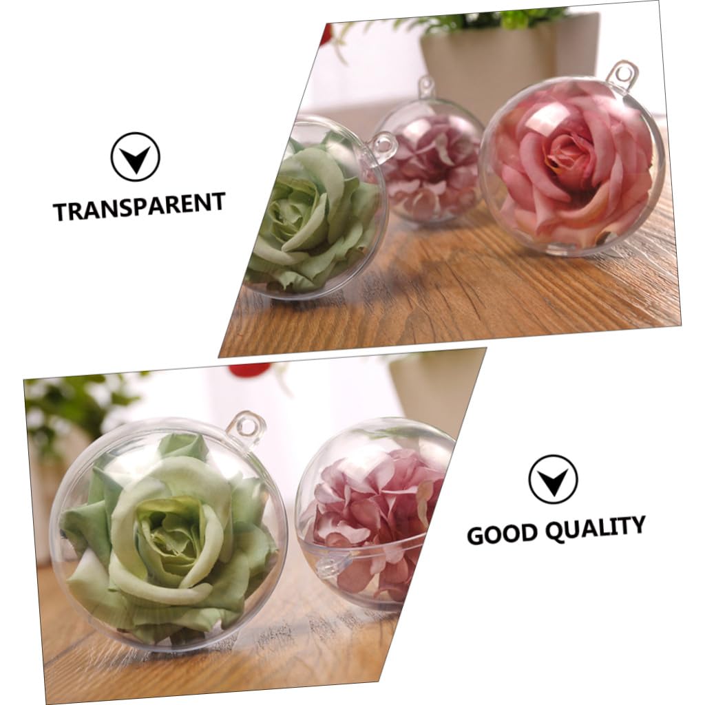 Amosfun 3 Set Palla Vuota Di Natale Palline Sospese Trasparenti Palline Riempibili Fai Da Te Christmas Tree Alberelli Di Natale Abbellimento Festivo Decorazione Esterna Abs 10 Pezzi * 3