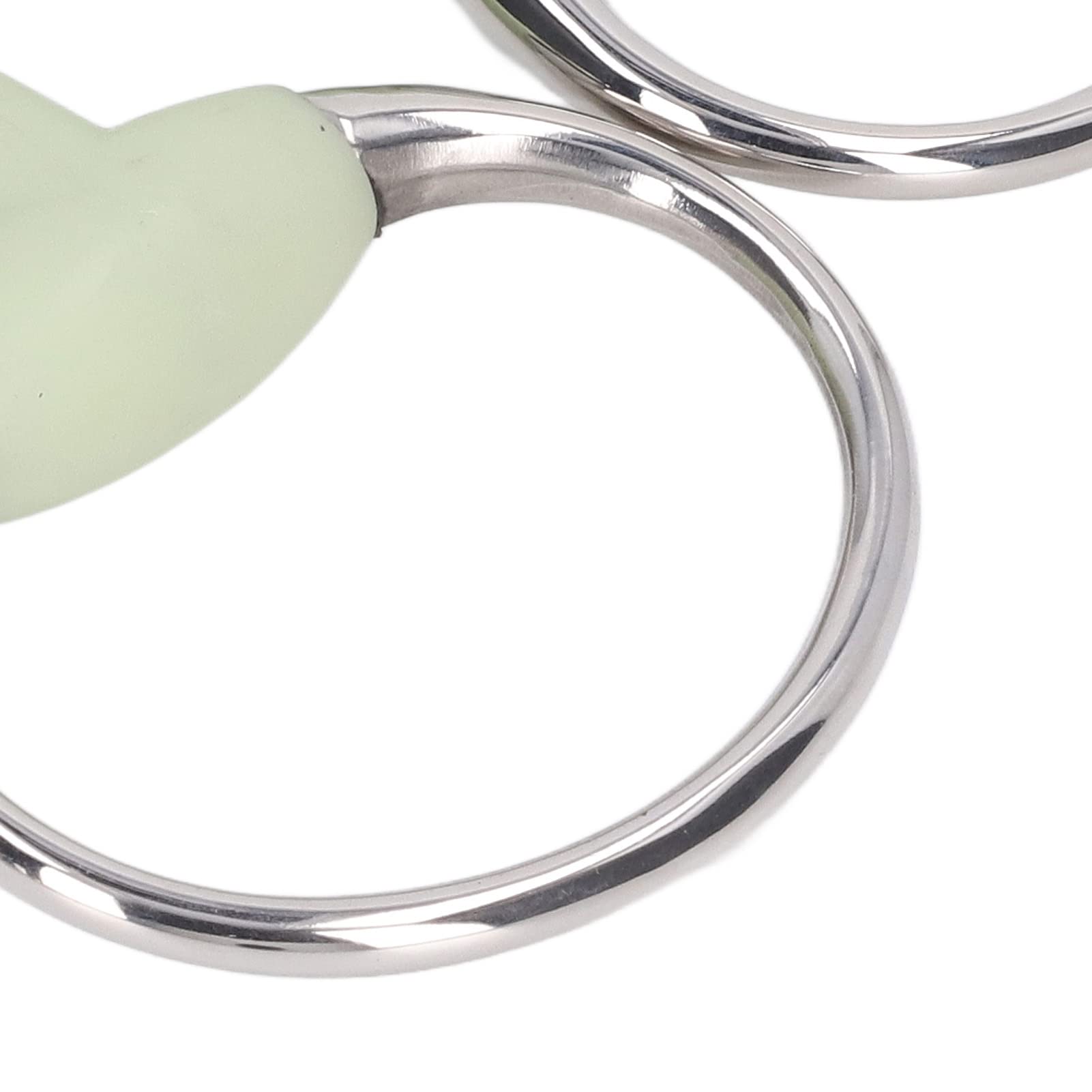 Buachois Mors de Filet de Cheval en Acier Inoxydable Anneau de Rouleau Mors de Bouche Mors équestre pour 125mm Bouche de Cheval