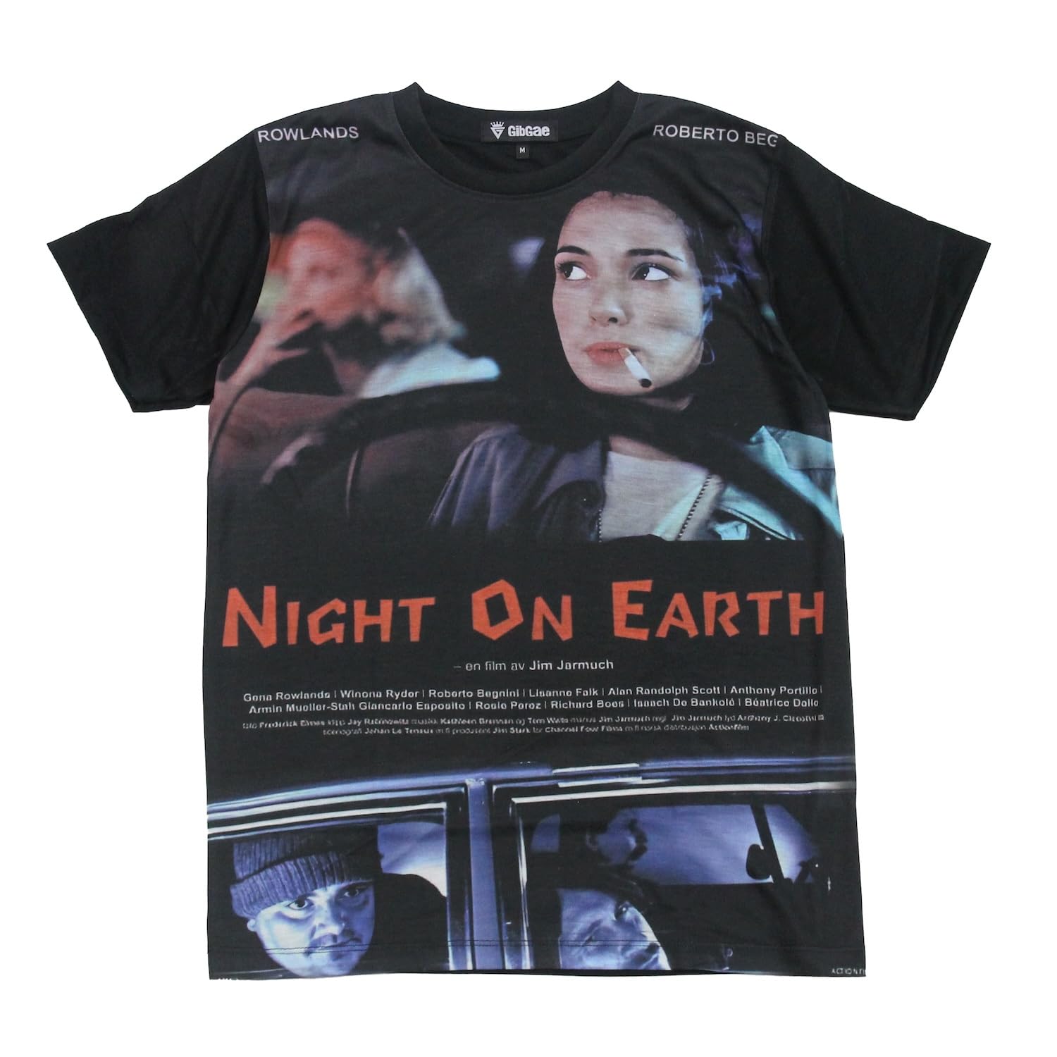 ナイト・オン・ザ・プラネット [Lサイズ] 黒 ロンT ナイト・オン・ザ・プラネット（ロングTシャツ）|デザインT