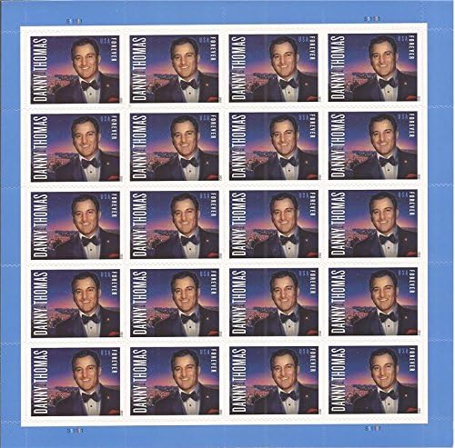 Danny Thomas Sheet of 20 Forever Stamps Scott 4628