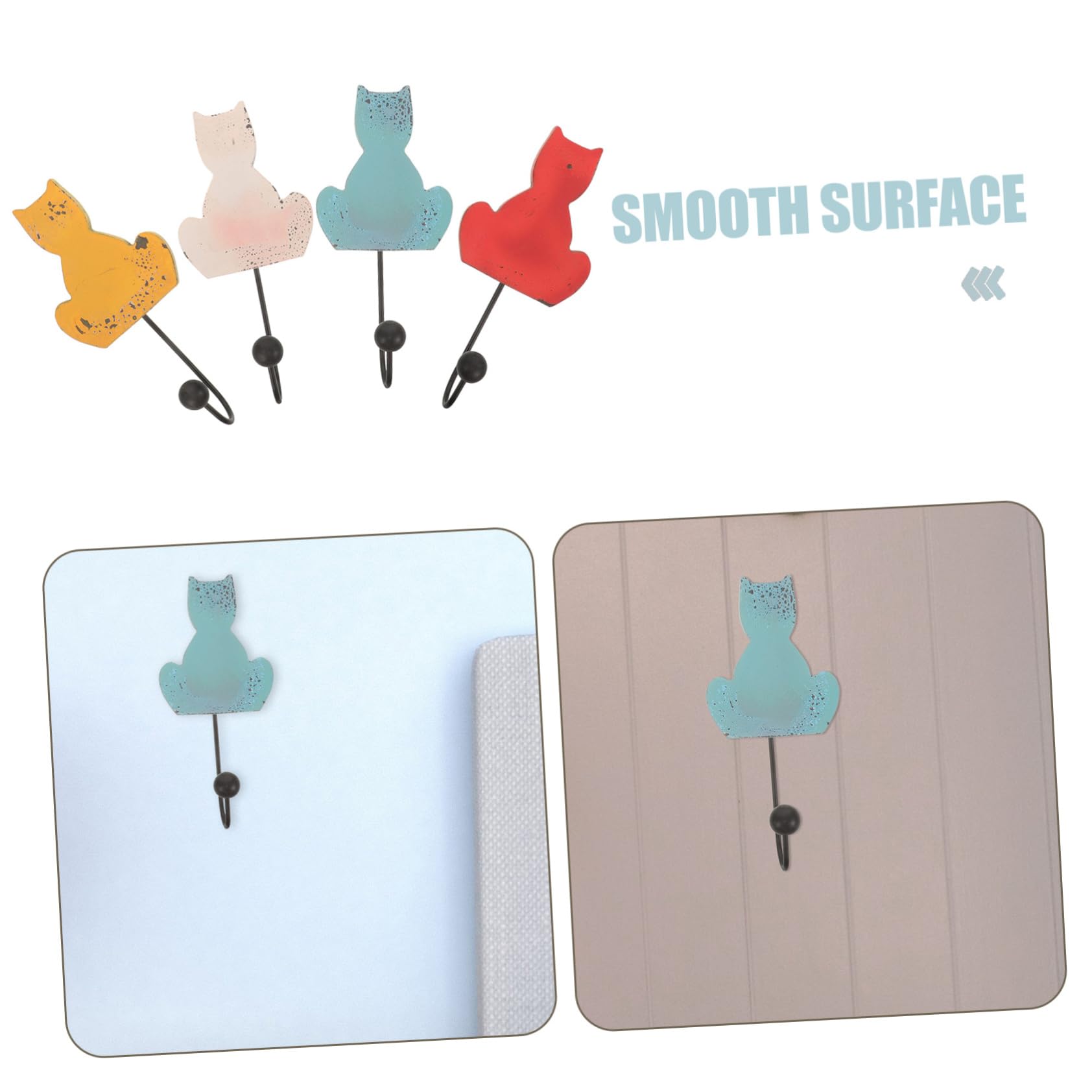 Ganchos De Toalla De Baño Manos Estante Encima Percheros Percha Ganchos Para Toallas De Baño Para Pared Perchero Colgante Gancho De Hierro 4 Piezas X 4