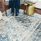 Artistic Weavers Desta Vintage Oriental Area Rug, 3'11' x 5'7', Blue/White