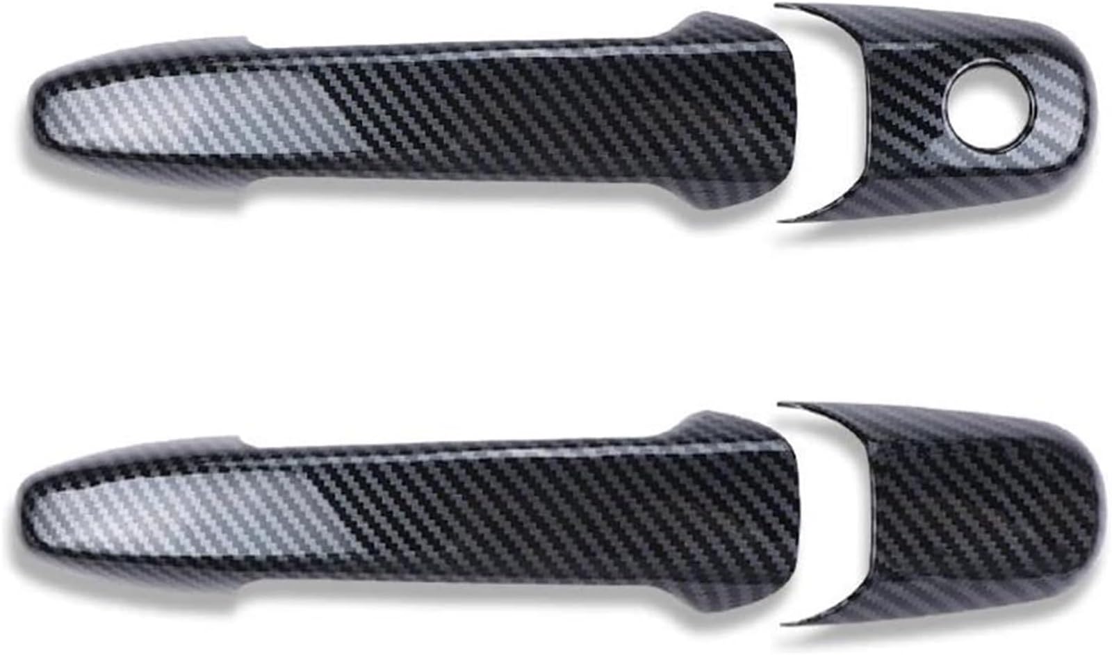 Zingori car Interior Door Handle Outer Door Handle Carbon Fiber Printed Exterior for Ford for Mustang