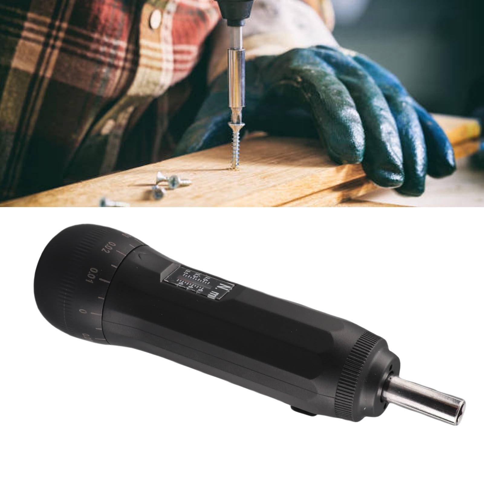 Verstellbarer Drehmomentschraubendreher, Elektriker-Drehmomentschraubendreher mit voreingestellter Drehmomentkontrolle von 0,1 bis 0,6 N·m, 10-teiliges Bit-Set für Elektronik und