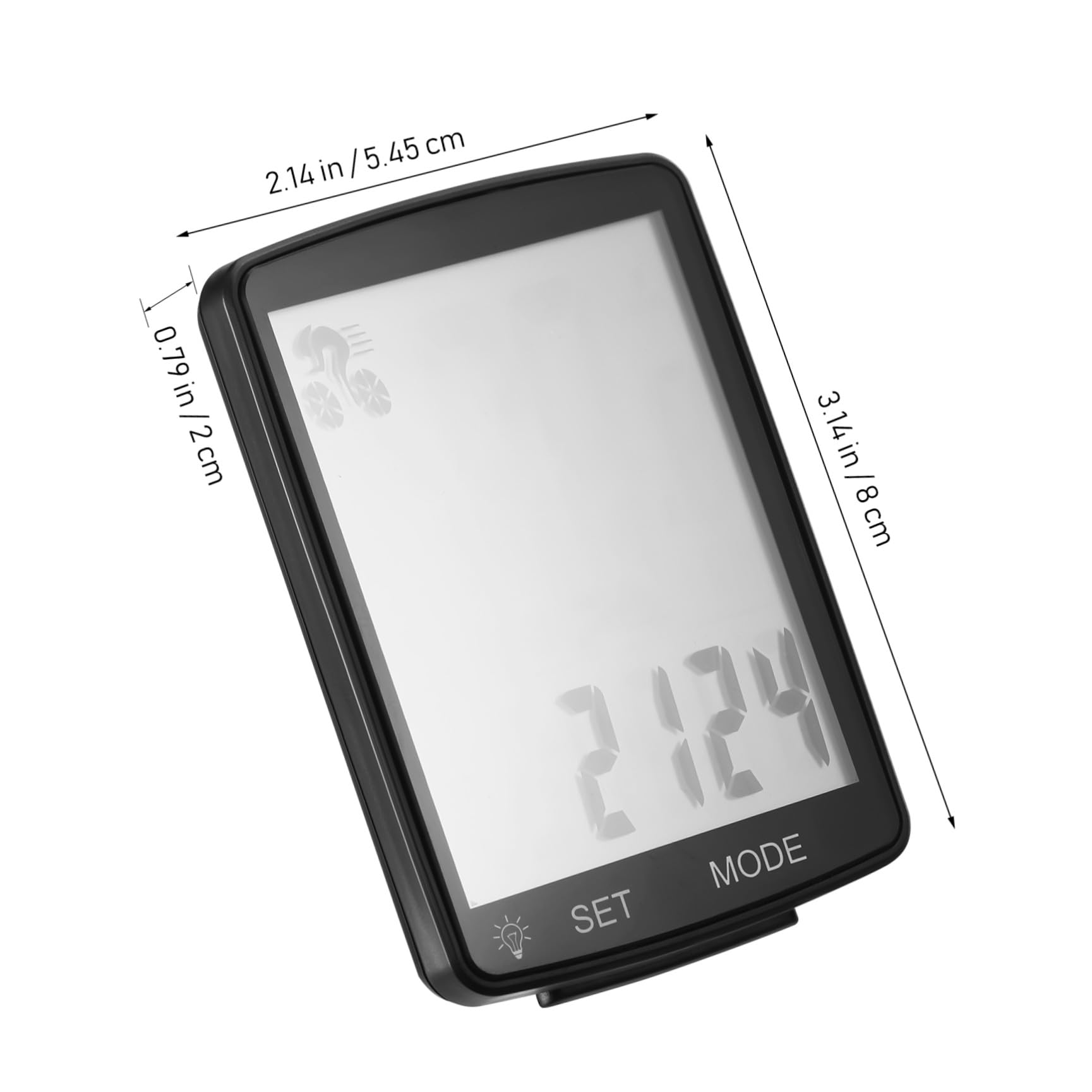 Healeved Ciclocomputer Wireless per Bicicletta con Display LCD Ampio, Leggero, Contachilometri e Velocimetro per Ciclismo su Strada e Montagna
