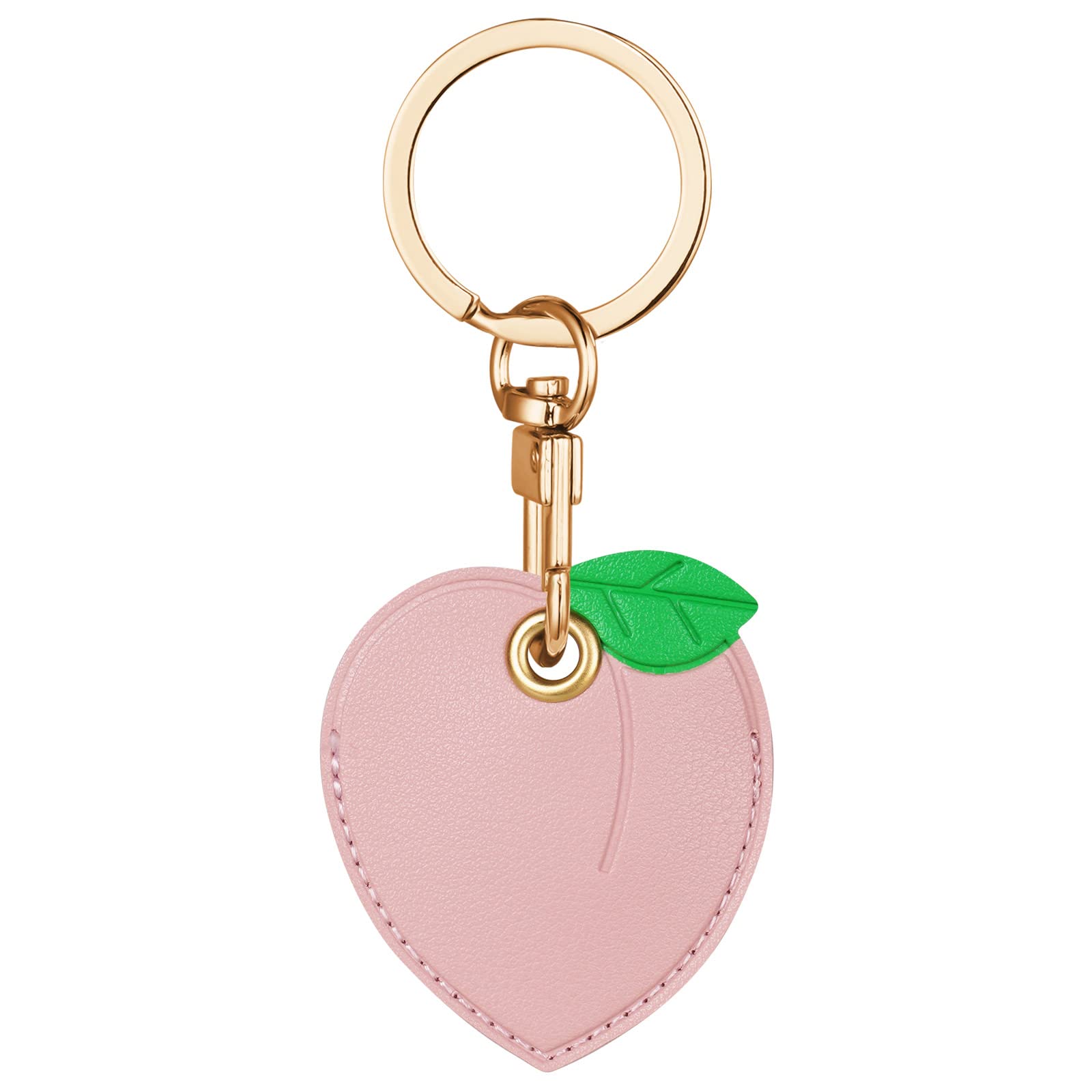 AXFEE 360° Protective Case for Air-Tag, Cartoon Leather Air Tag Keyring Case For Apple Air-tag Holder, Holder Case for Air-Tags, Air tag Holder Protective case, Decorations for Key, Bag, Pet Collar — view 10