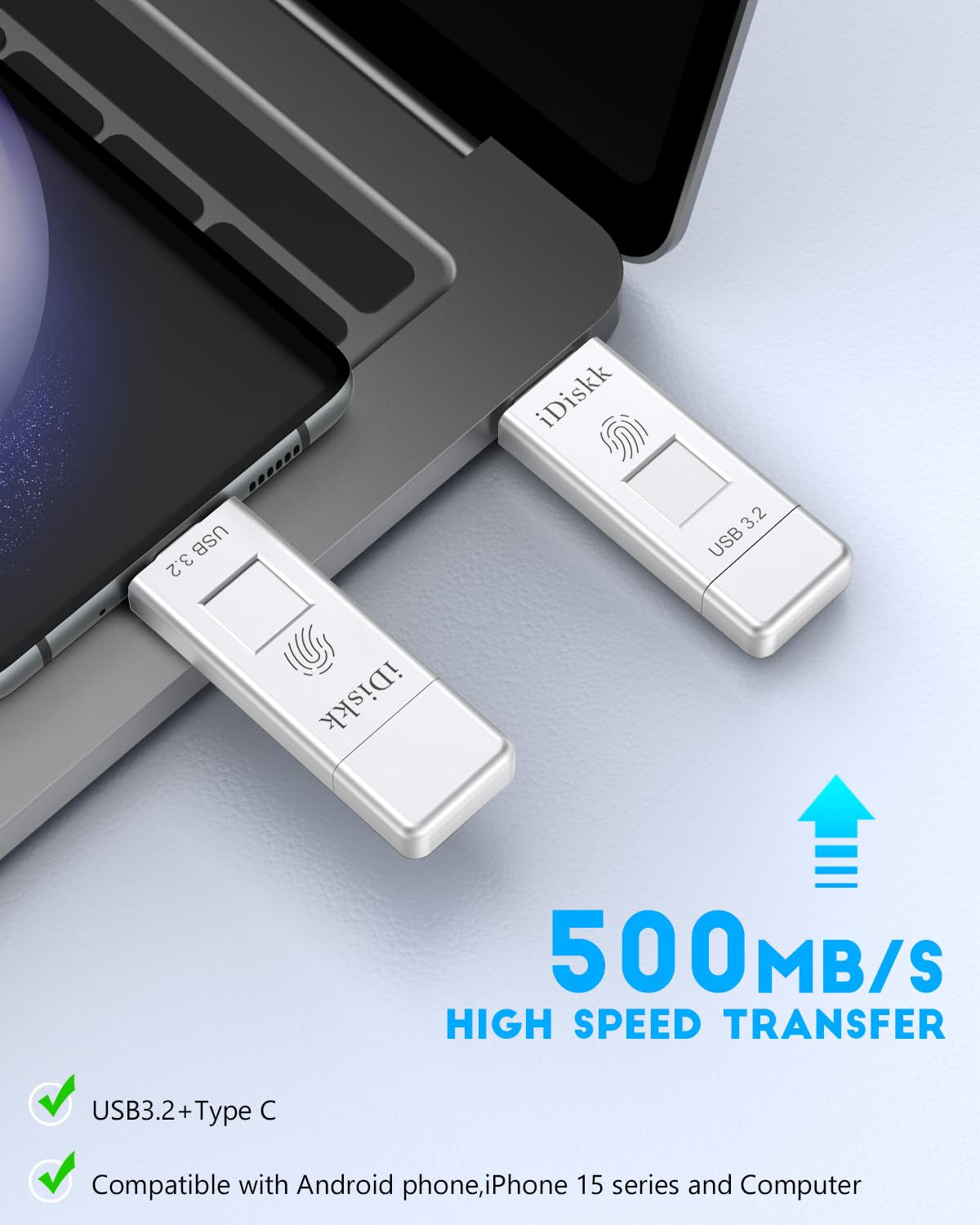 iDiskk 256GB USBメモリー Amazon.co.jp: iDiskk 指紋認証 USBメモリ・フラッシュドライブ
