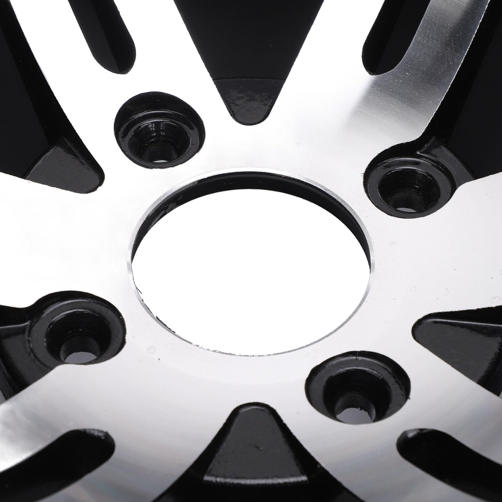 Asixxsix Obręcz Koła ATV, 12-calowa Piasta Koła ze Stopu Aluminium o Wysokiej Wytrzymałości z elegancką metalową teksturą i Ulepszonymi Parametrami do Pojazdów Terenowych, Quadów, Gokartów, Wózków i