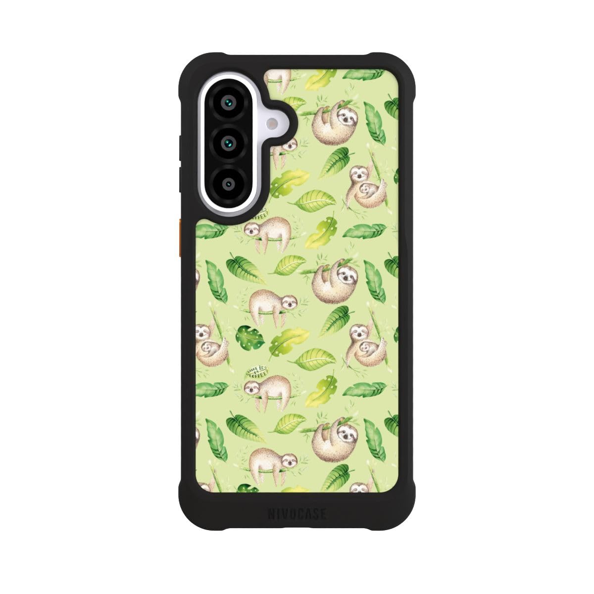 Custodia per Samsung Galaxy A57 5G Bradipo Motivo Foglie