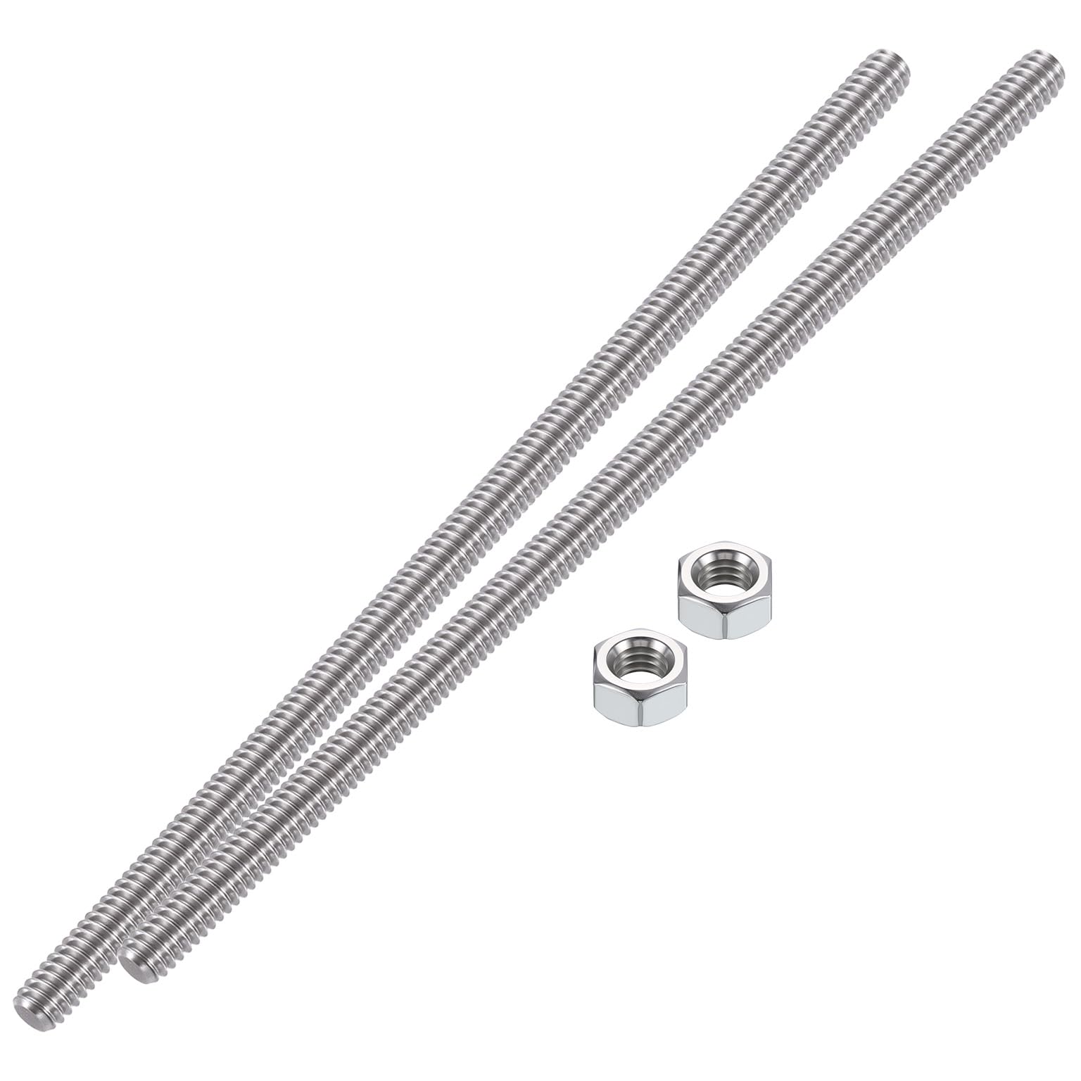 Stainless Steel Threaded Rods - 1/4-20, 120mm -10 Stainless Steel Threaded Rods - 1/4-20, 120mm -10