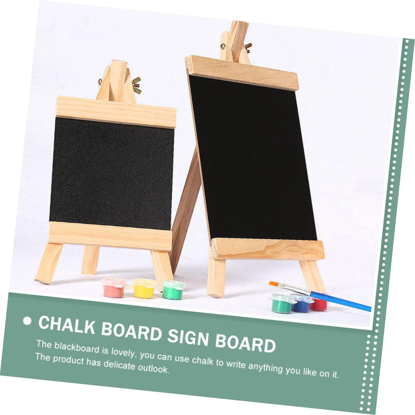 NUOBESTY 6stücke Multifunktionale Tischtafel Kleine Kreidetafel Für Dekoration Wiederverwendbare Nachrichtentafel Für Küche Garten Hochzeiten Und Feste