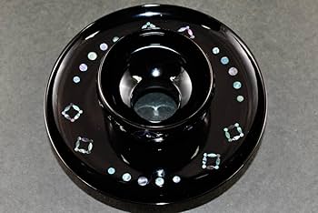 天目台　青貝七宝天目台　淡々斎好写　茶道具 茶道具 天目台 青貝入 七宝紋 淡々斎好写し 中村宗悦作 淡々斎好