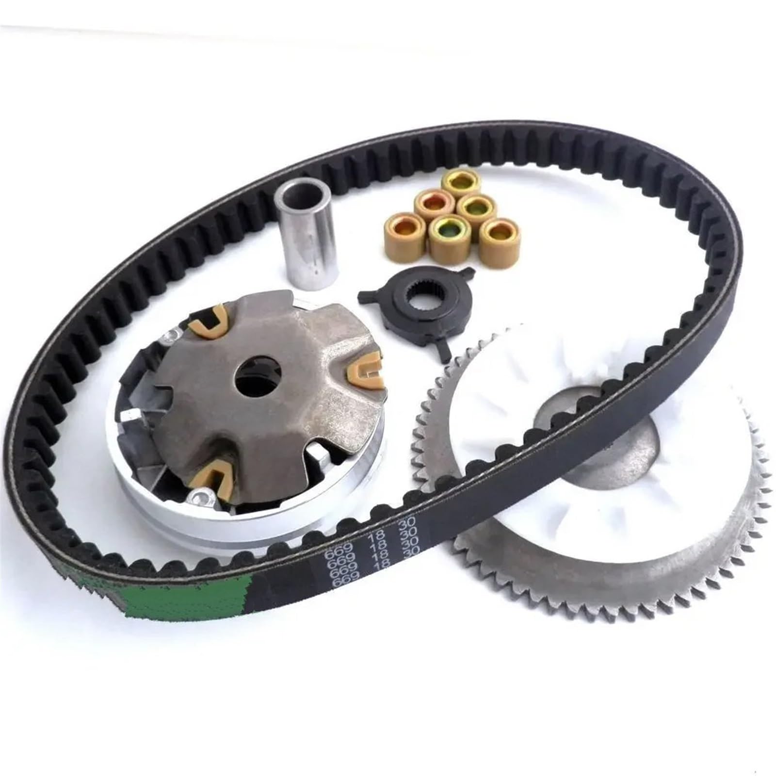 Correa Alternadora Juego Completo Correa Transmisión Ventilador Variador Embrague GY6 49 50 Para Scooter Ciclomotor 139QMB Piezas 49cc 50cc