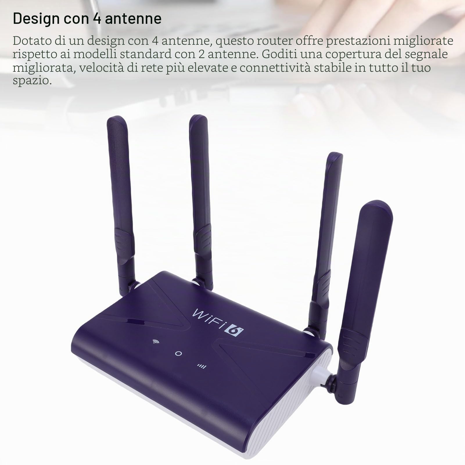 Yinhing Router WiFi6 Router 300Mbps 4G 5G CPE LTE con Slot per Scheda SIM Quattro Antenne Ad Alto Guadagno Maggiore Resistenza Ideale per Telefoni, Laptop e PC per Streaming e Giochi