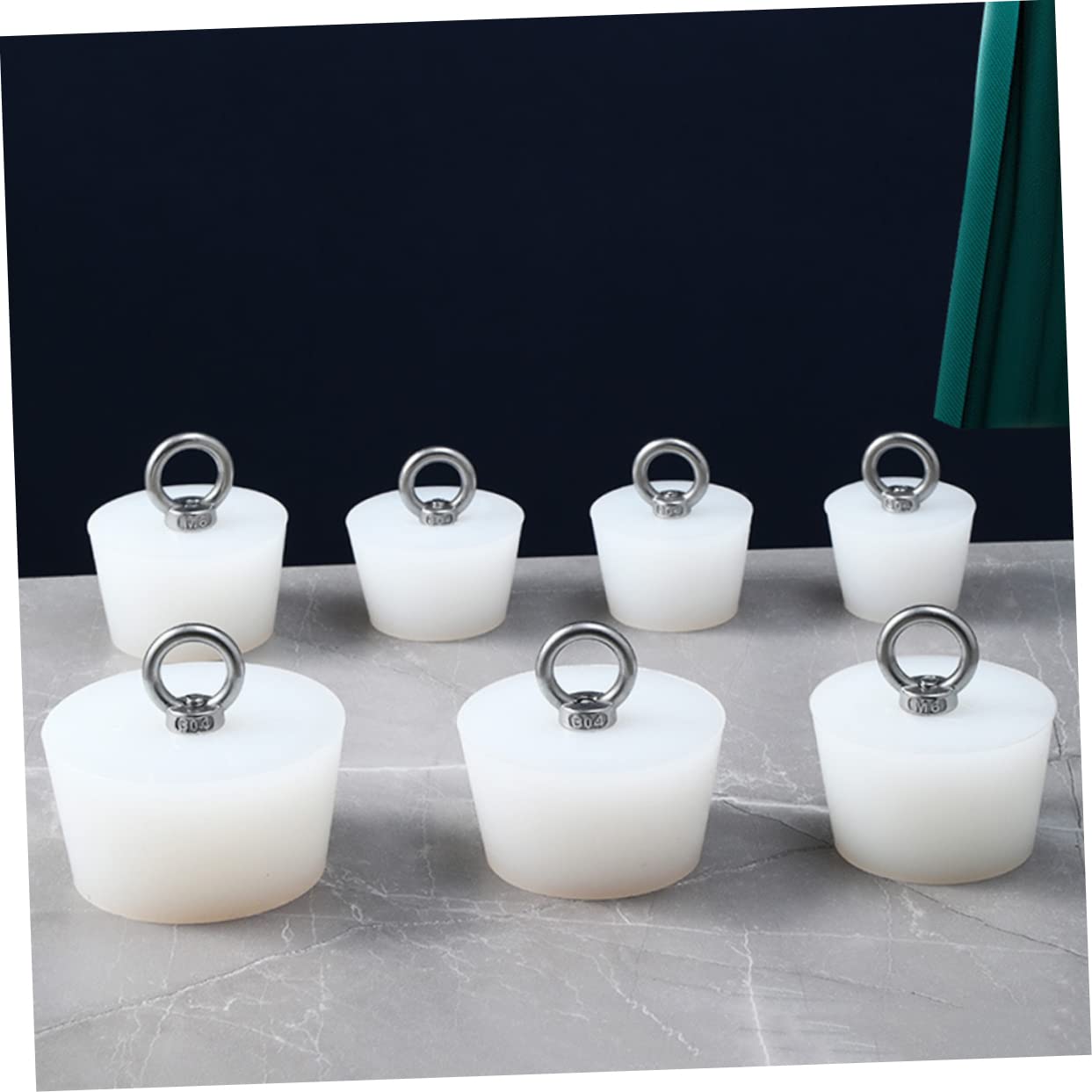 Cabilock 12 Piezas Tapón del Fregadero del Baño Sello De Tapón De Baño Tapón De Baño Universal Reino Unido Tapón De Pelo para Bañera Colador De Pelo Bañera Tapón De Drenaje Receptor De