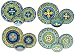 Melange 12-Piece 100% Melamine Dinnerware Set (Gardens of Italy Collection ) | Shatter-Proof and Chip-Resistant Melamine Plates and Bowls | Dinner Plate, Salad Plate & Soup Bowl (4 Each)