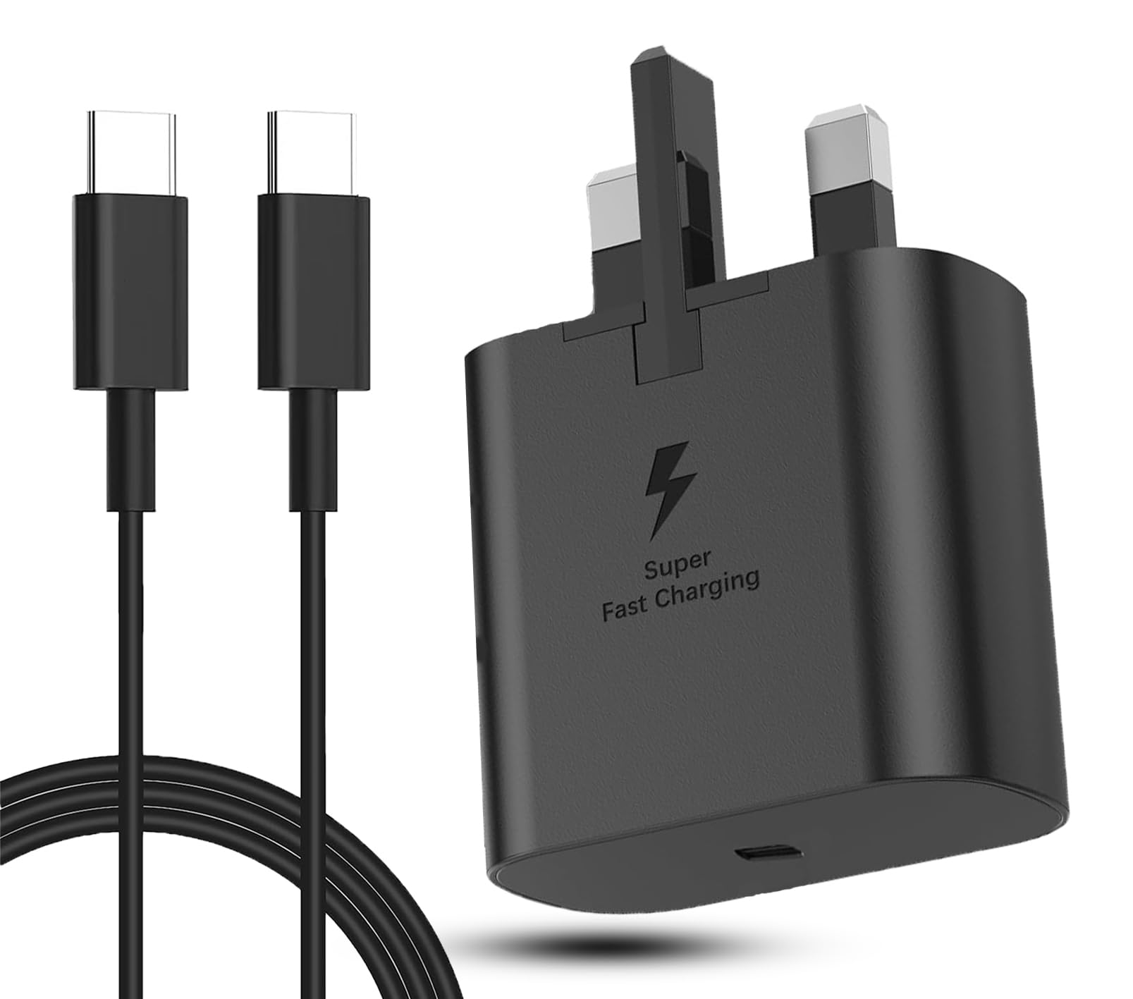 Samsung 45W Super Fast Charger For Samsung Galaxy S23 S23 Ultra S21 S21 Ultra S21 FE S22 S22+ S22 Ultra S20 S10 S9 A54 A53 A72 A51 A52, USB C Charger Plug&Type C Cable For Samsung Phone Charger