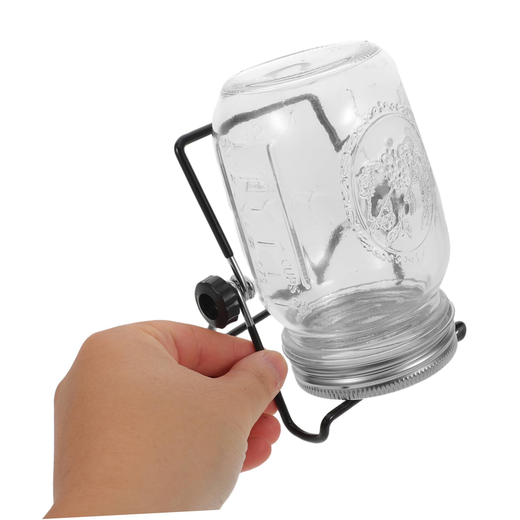 Kit de Germoir en Bocal 2 Ensembles 16 Oz en Verre et Acier Inoxydable | Graines et Micro-pousses, Nettoyage Facile, pour Rebords de Fenêtre et Plans Cuisine