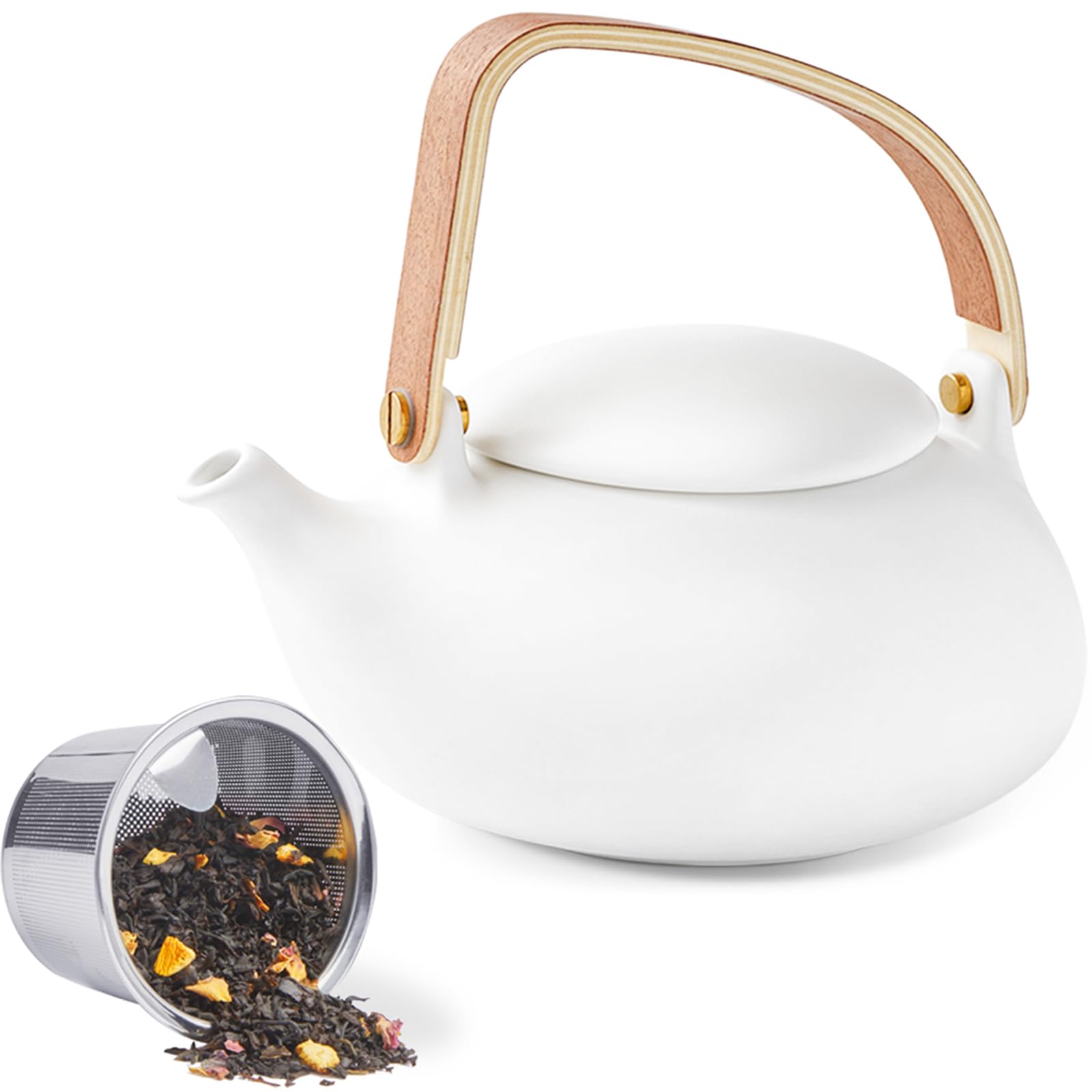 ZENS theiere con infusore per tè sfuso, 800 ml giapponese in teiera