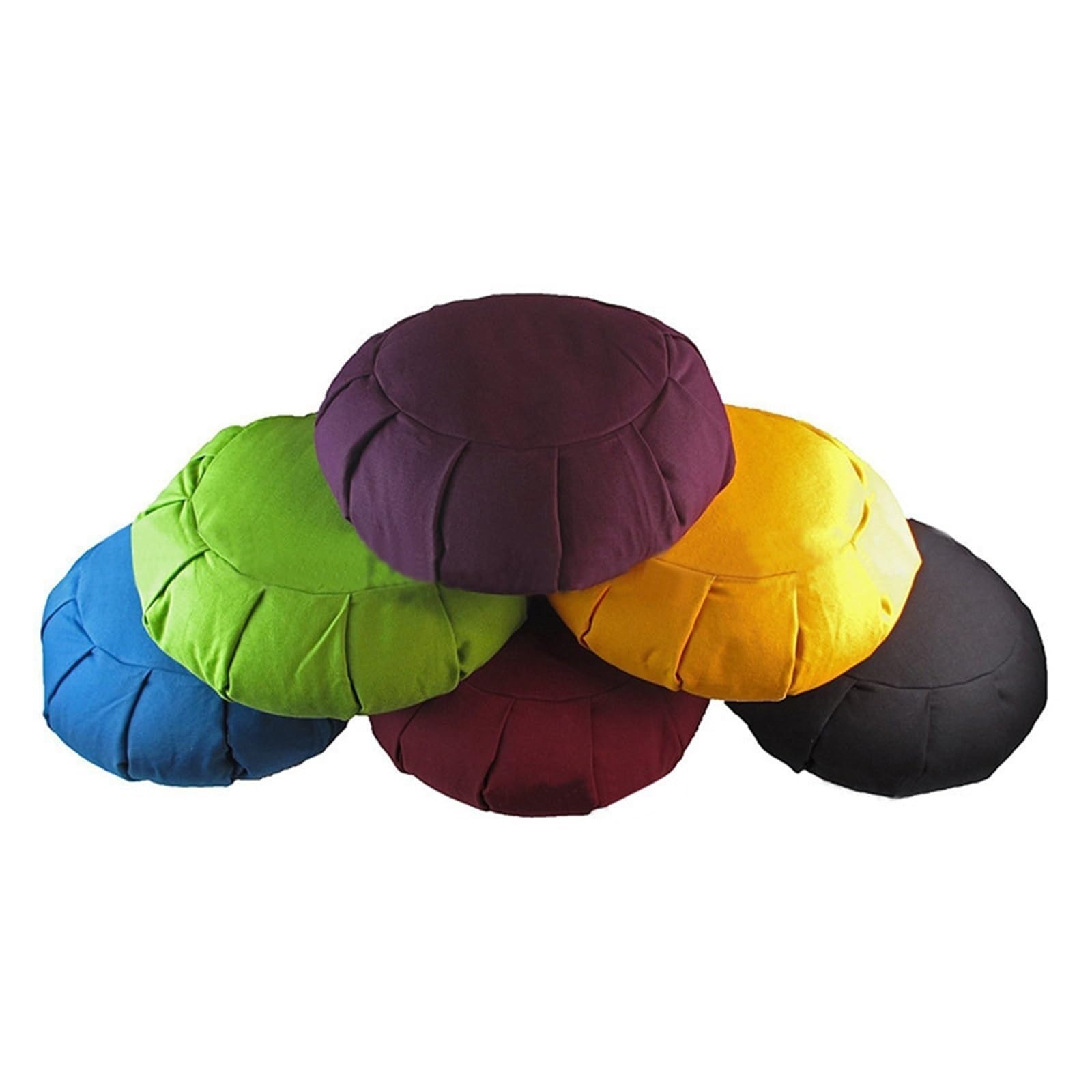 Esterilla de Yoga trigo sarraceno, cojín meditación Zafu, cómoda y Circular, portátil, esterilla algodón for Fitness for el hogar para Doméstico