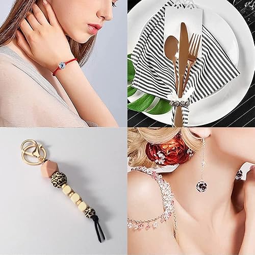 Miniatura 3 de BetterJonny - 120 cuentas de silicona, 24 colores, cuentas sueltas con caja de almacenamiento de 0.472 pulgadas, cuentas redondas de silicona