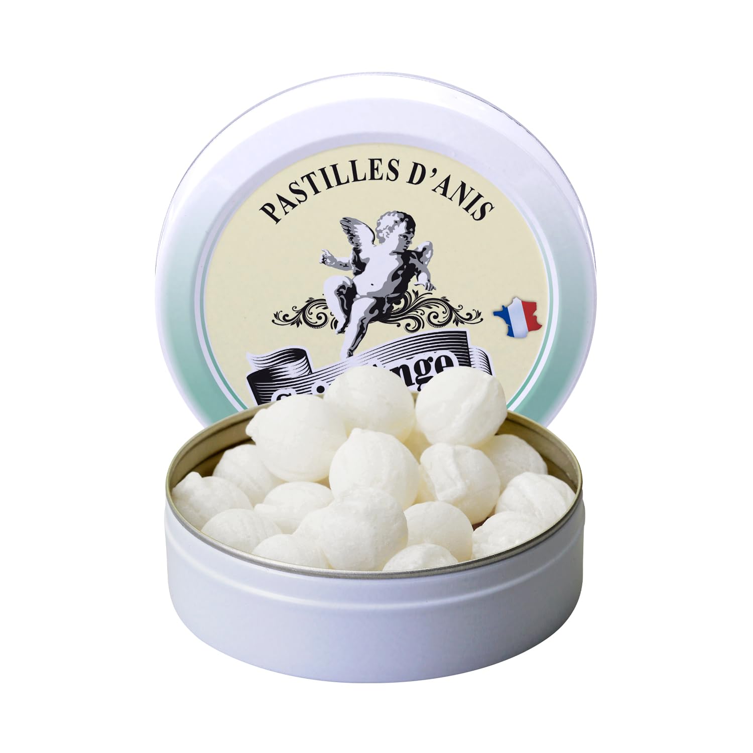 Lot 10 boites Anis | Pastilles Saint-Ange Bonbons Traditionnels 100% Français Anis