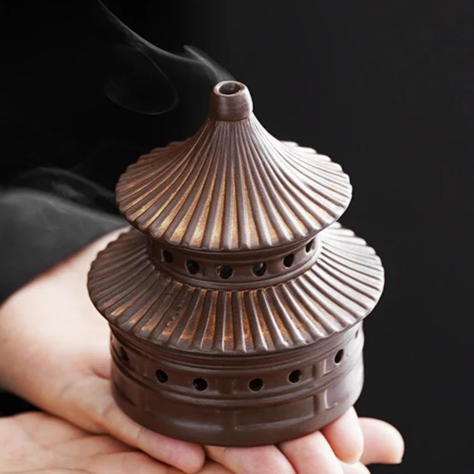 Brûleur d'encens Temple chinois du ciel décoration d'intérieur céramique